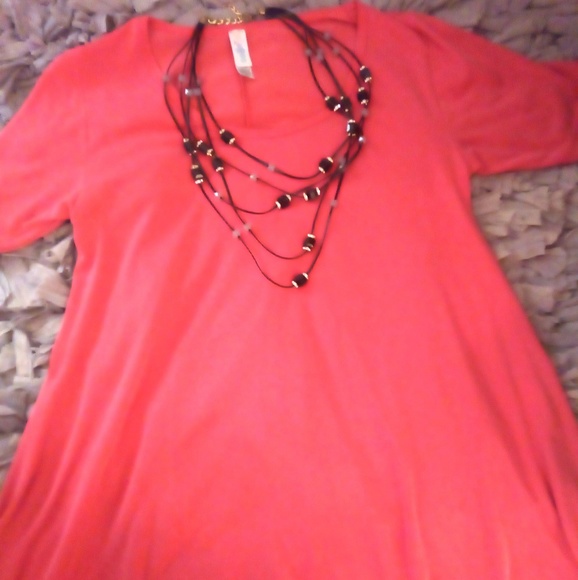 LulaRoe Pink Modal Drapey Comfy Tunic XS - Picture 2 of 8